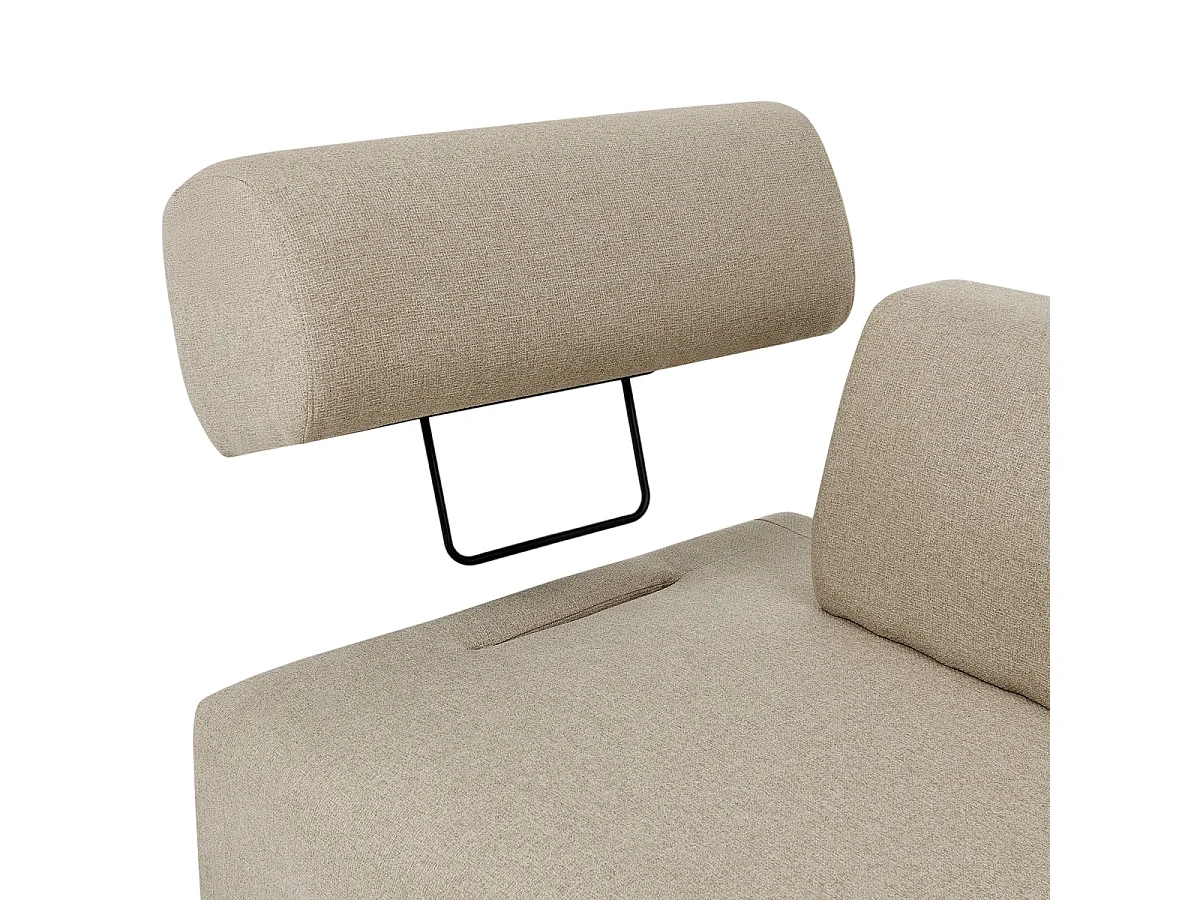 Sofá modular de 3 plazas de diseño moderno por módulos con mesitas Diadema - Beige