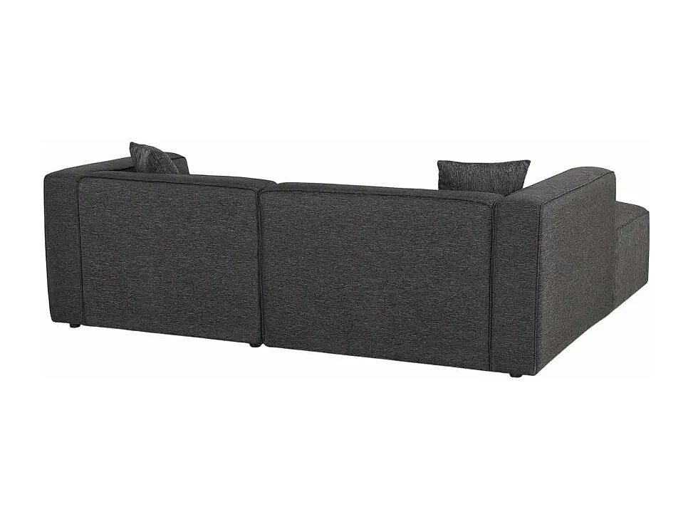 Divano modulare 3 posti chaise longue angolare in tessuto Banano