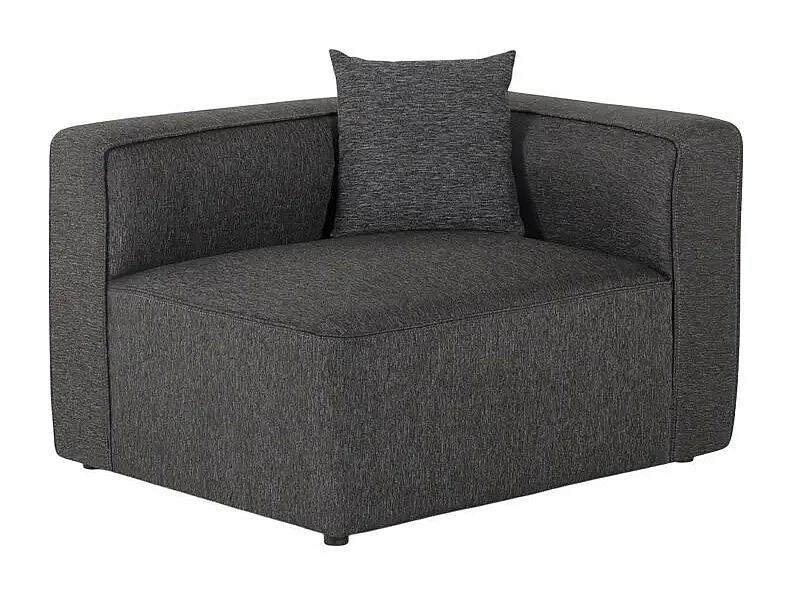 Divano modulare 3 posti chaise longue angolare in tessuto Banano