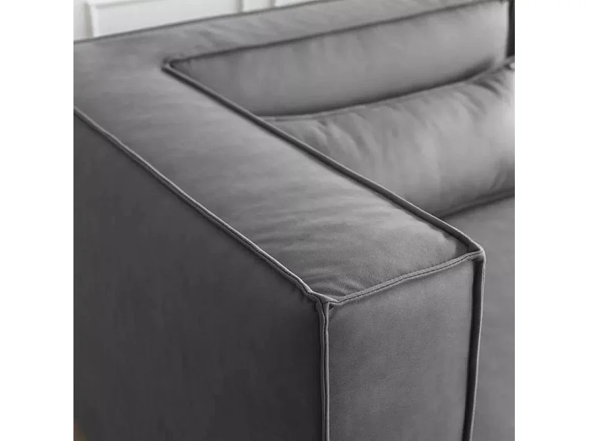 Modernes modulares 3-Sitzer-Sofa aus Stoff Solv
