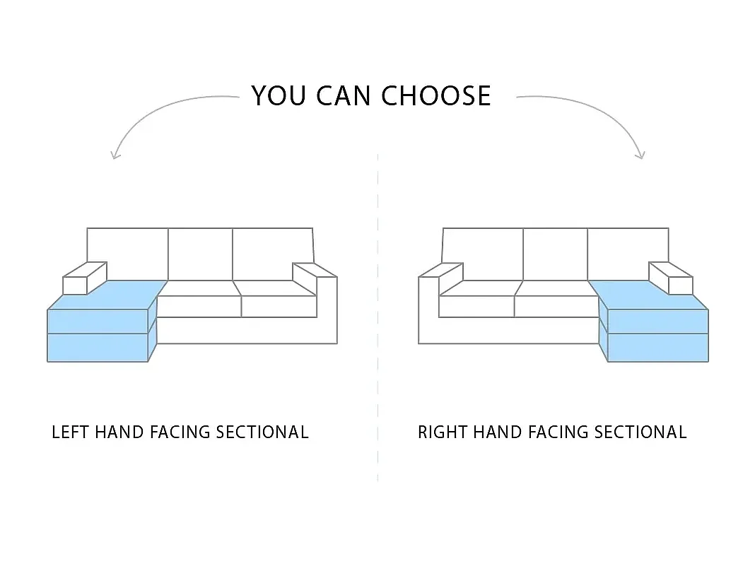 Canapé d'angle 3 places beige avec méridienne modulaire Mozy