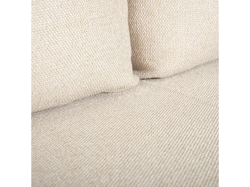 Modulares beiges 3-Sitzer-Ecksofa mit modularem Liegestuhl Mozy