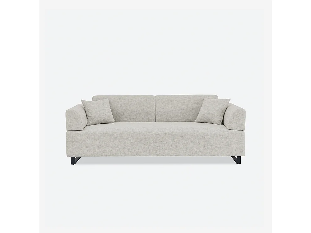 Canapé 3 places modulable avec coussins tables basses modulaires Salus