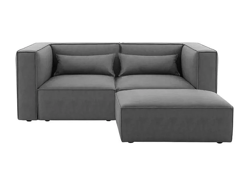 Divano modulare 2 posti moderno in tessuto con chaise longue Bagolaro