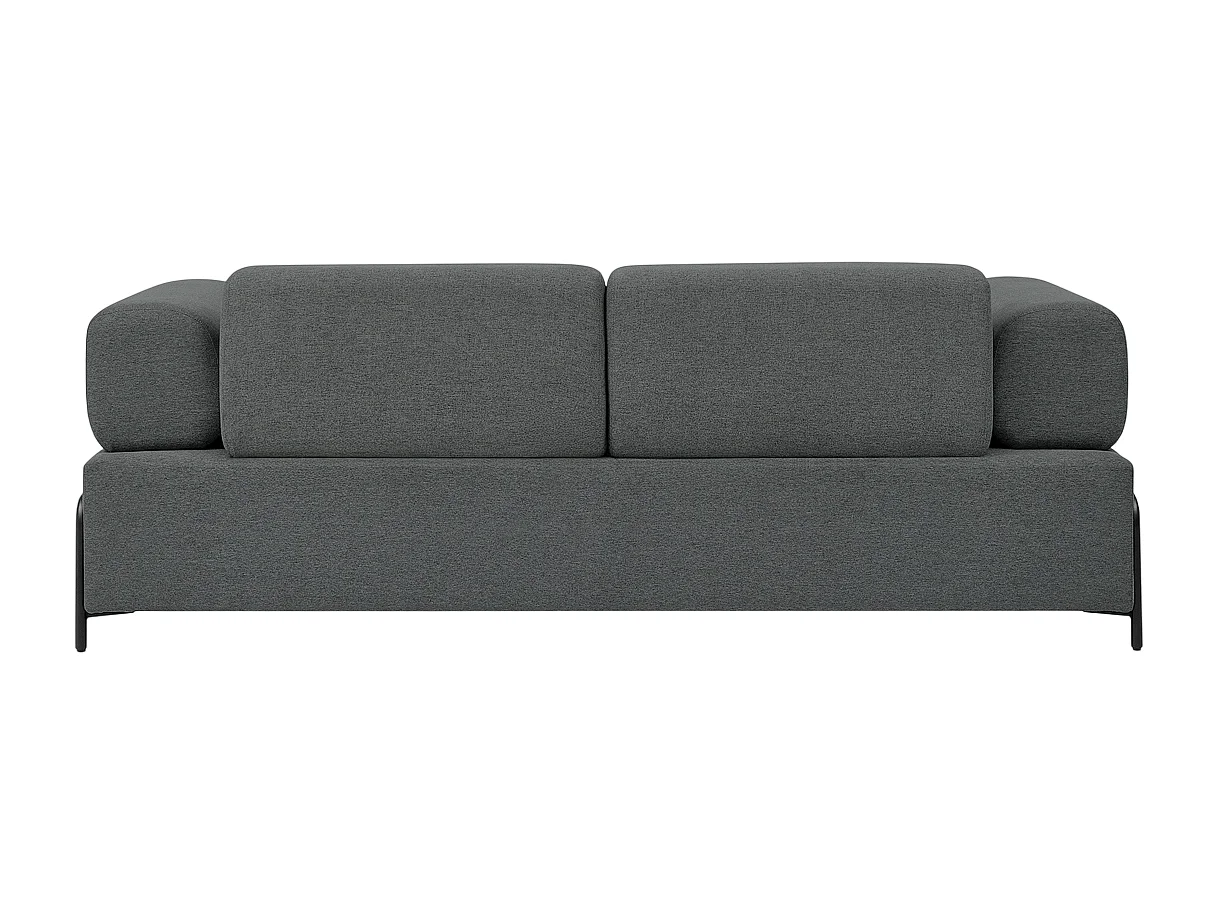 Sofa modular 3-Sitzer modernes Design mit Beistelltischen Diadema - Dunkel Grau