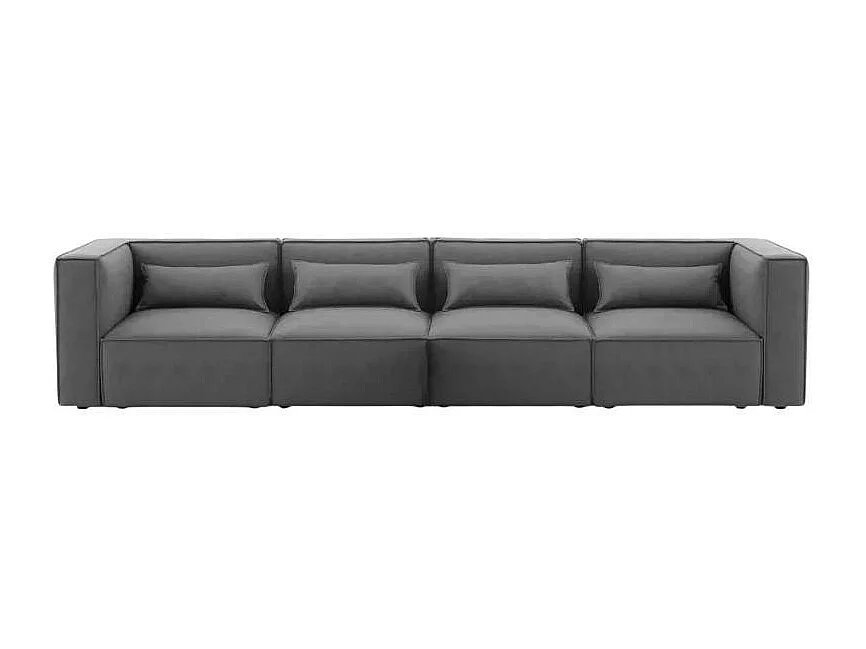 Sofá 4 plazas modular seccional moderno de tela Solv