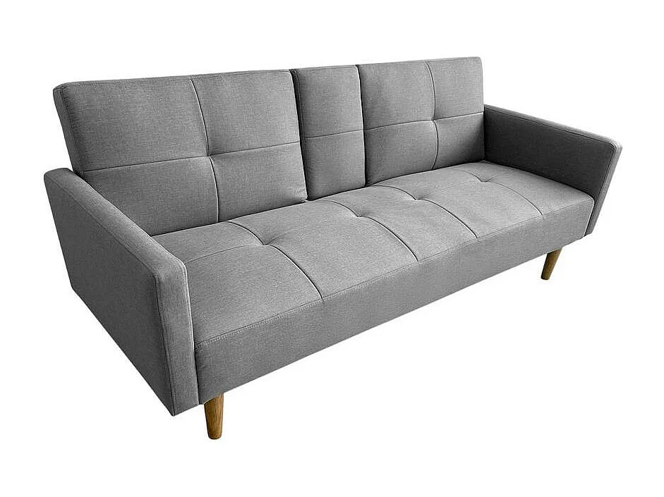 Divano letto 2 posti bracciolo porta bicchieri nordico Pino cembro