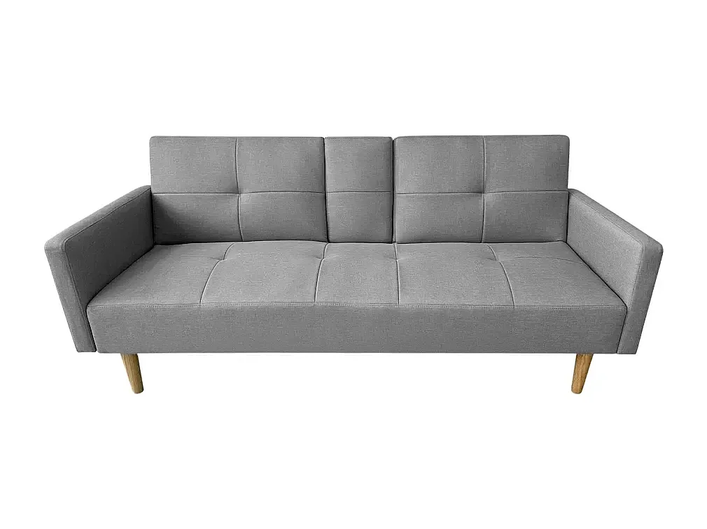 Schlafsofa 2-Sitzer nordischer Stil mit Armlehne Getränkehalter Donum