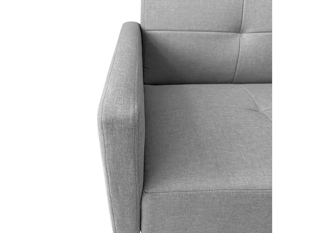 Schlafsofa 2-Sitzer nordischer Stil mit Armlehne Getränkehalter Donum