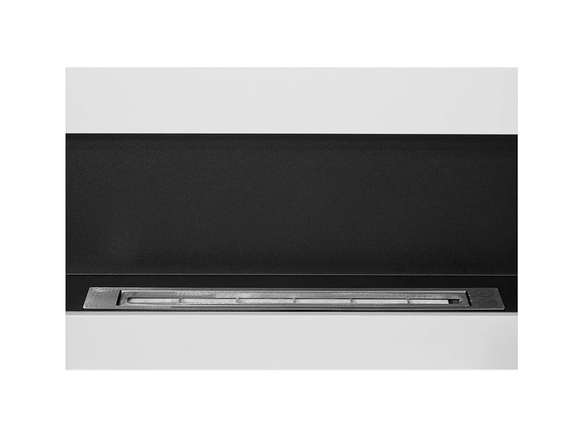 Bioethanolkamin Wandbiokamin Siena weiß L 90 x T 12 x H40