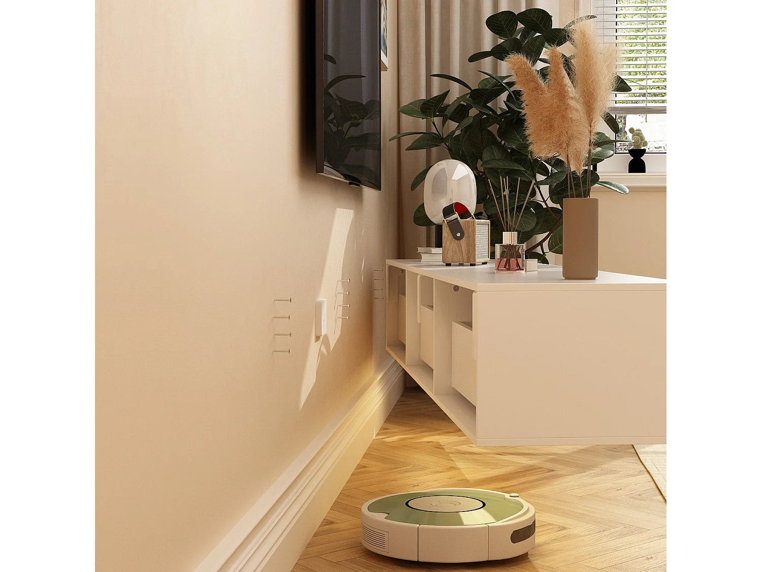 Meuble TV suspendu,Rampe lumineuse,3 tiroirs,Support TV suspendu,Table basse suspendue,Salon,Chambre,Blanc,160x35x25 cm