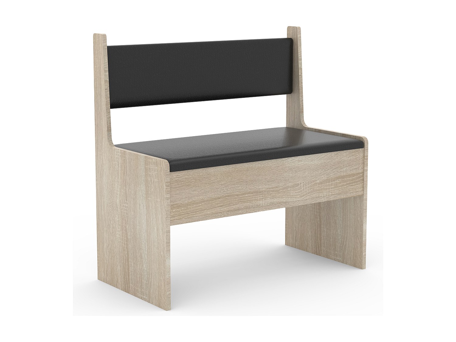 VCM Banc d'angle en bois Banc avec coffre Esal Largeur 80 cm Banc d...