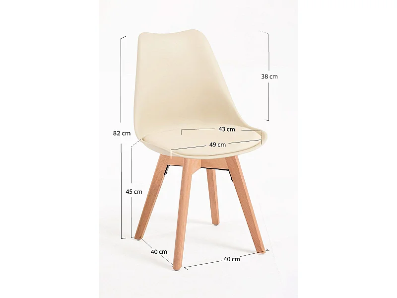 Sillas Comedor - Silla Synk Basic - Mousse Limón