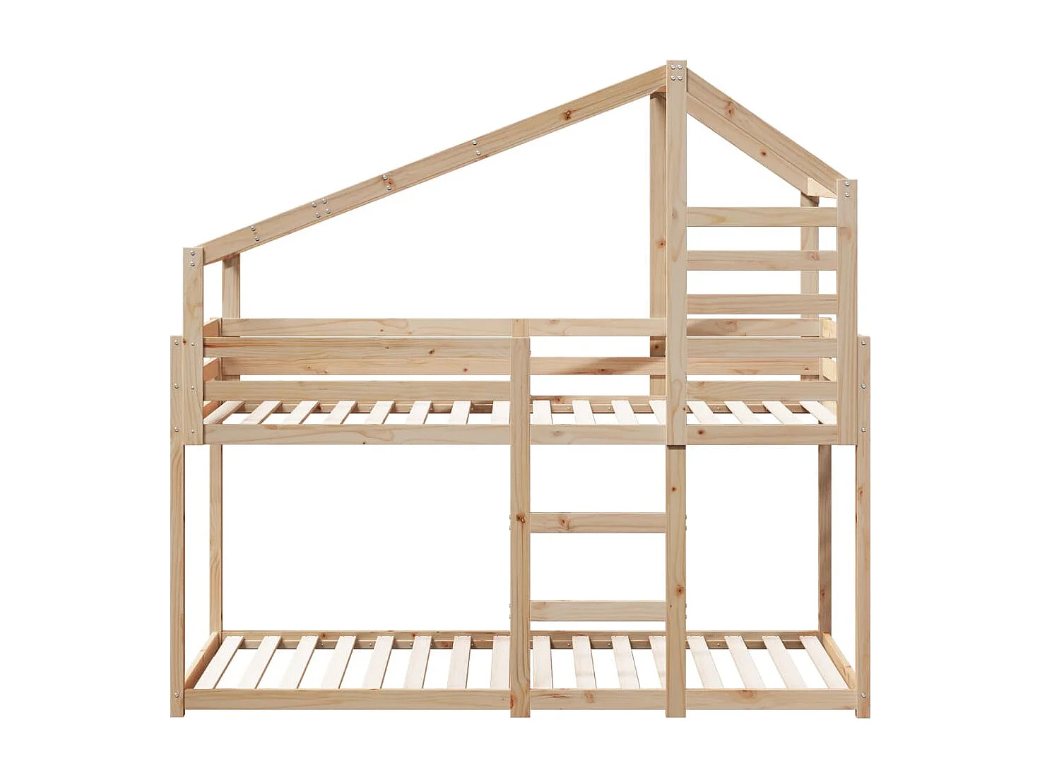 Lit superposé sans matelas 75x190 cm bois de pin massif