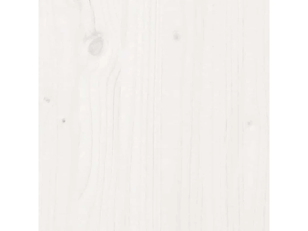 Letto a Castello Bianco 75x190 cm in Legno Massello di Pino