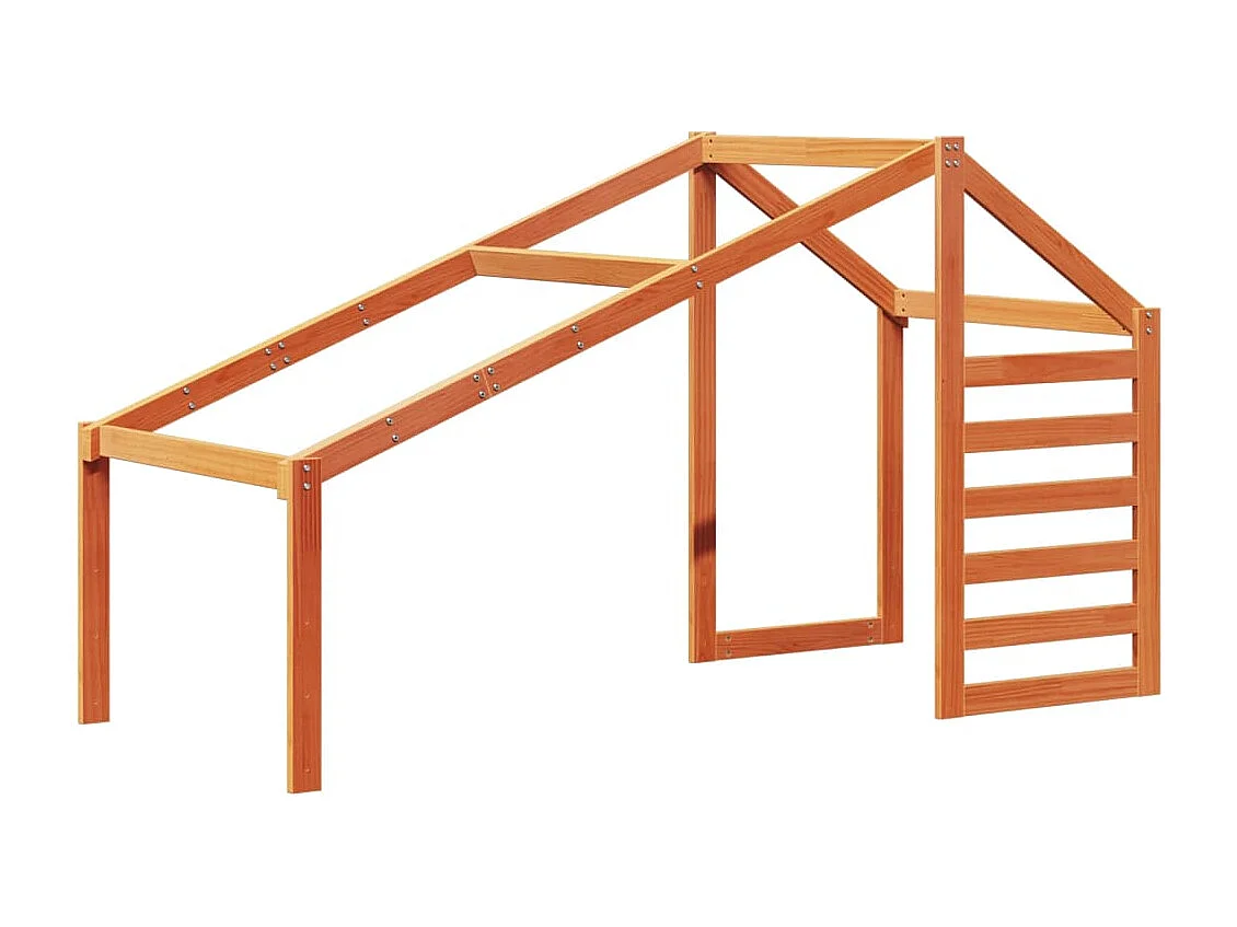 Lit superposé sans matelas cire marron 75x190 cm pin massif