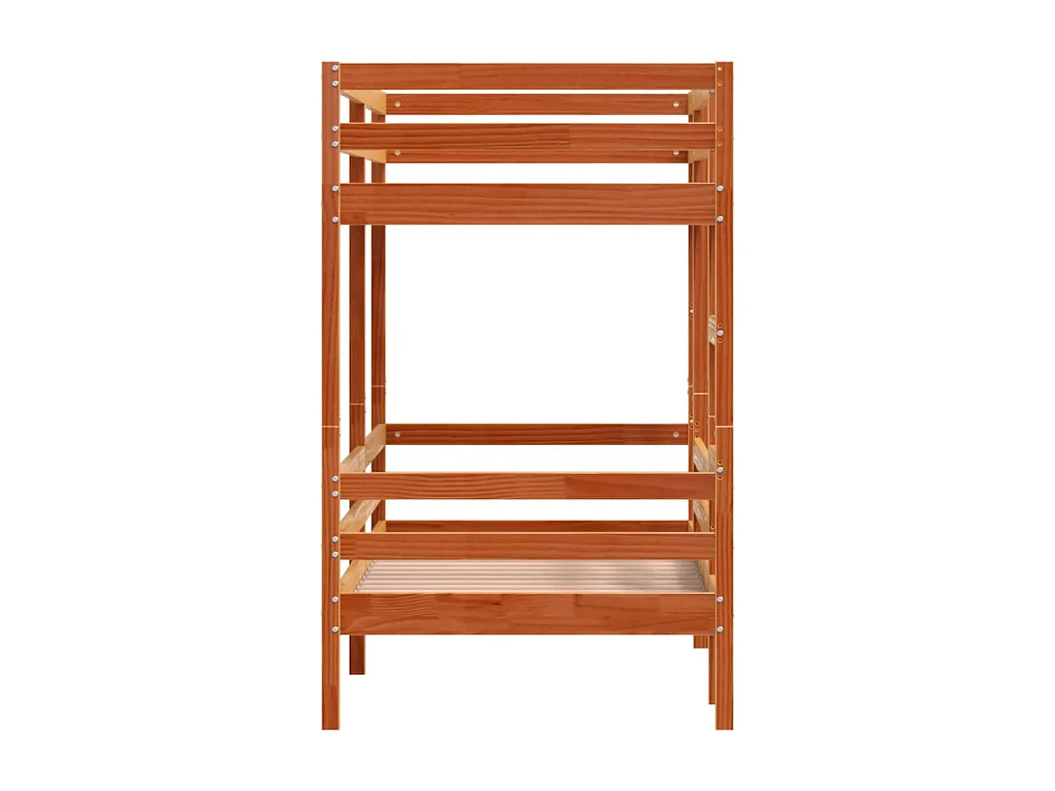 Lit superposé sans matelas cire marron 75x190 cm pin massif