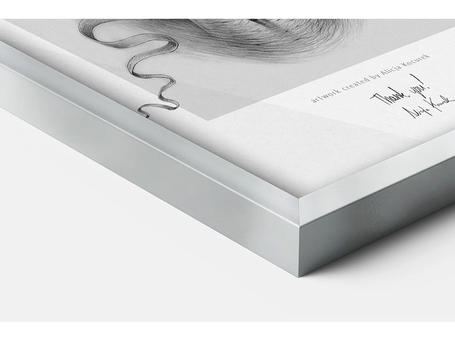 Cadre de couleur argentée élégant 70x100 cm - Cadre moderne pour posters et photos, montage vertical et horizontal