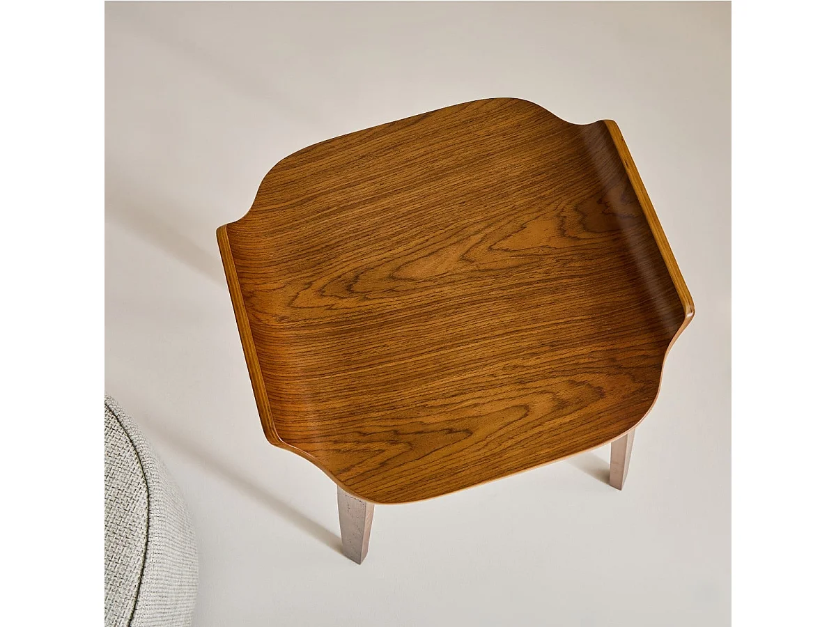 Bout de canapé finition noyer H53,5 cm - ANATOLE