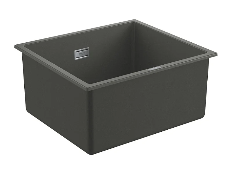 GROHE Fregadero de 1 seno 457 x 406 mm granito gris compuesto de cuarzo K700U