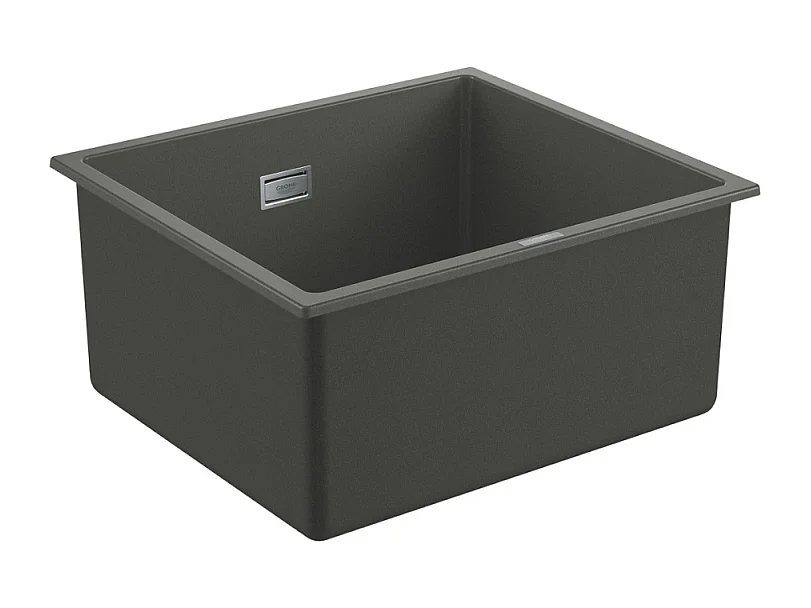 GROHE Fregadero de 1 seno 457 x 406 mm granito gris compuesto de cuarzo K700U