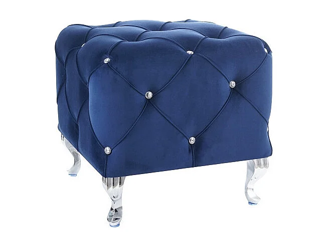 Pufa HESTIA K VELVET granatowa