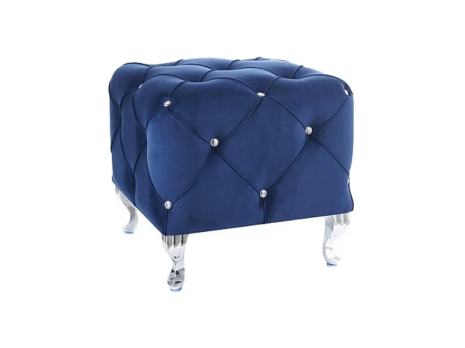 Pufa HESTIA K VELVET granatowa