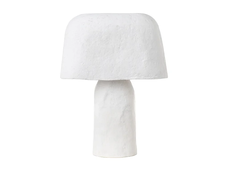 Lampe à poser CARRASCO Papier-mâché Blanc