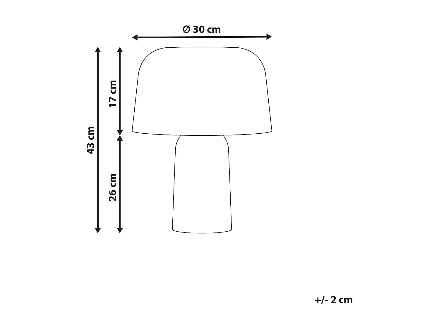 Lampe à poser CARRASCO Papier-mâché Blanc