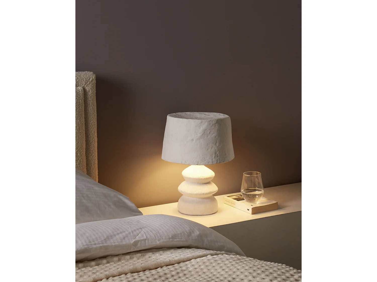 Lampada da tavolo ARAPEY Cartapesta Bianco