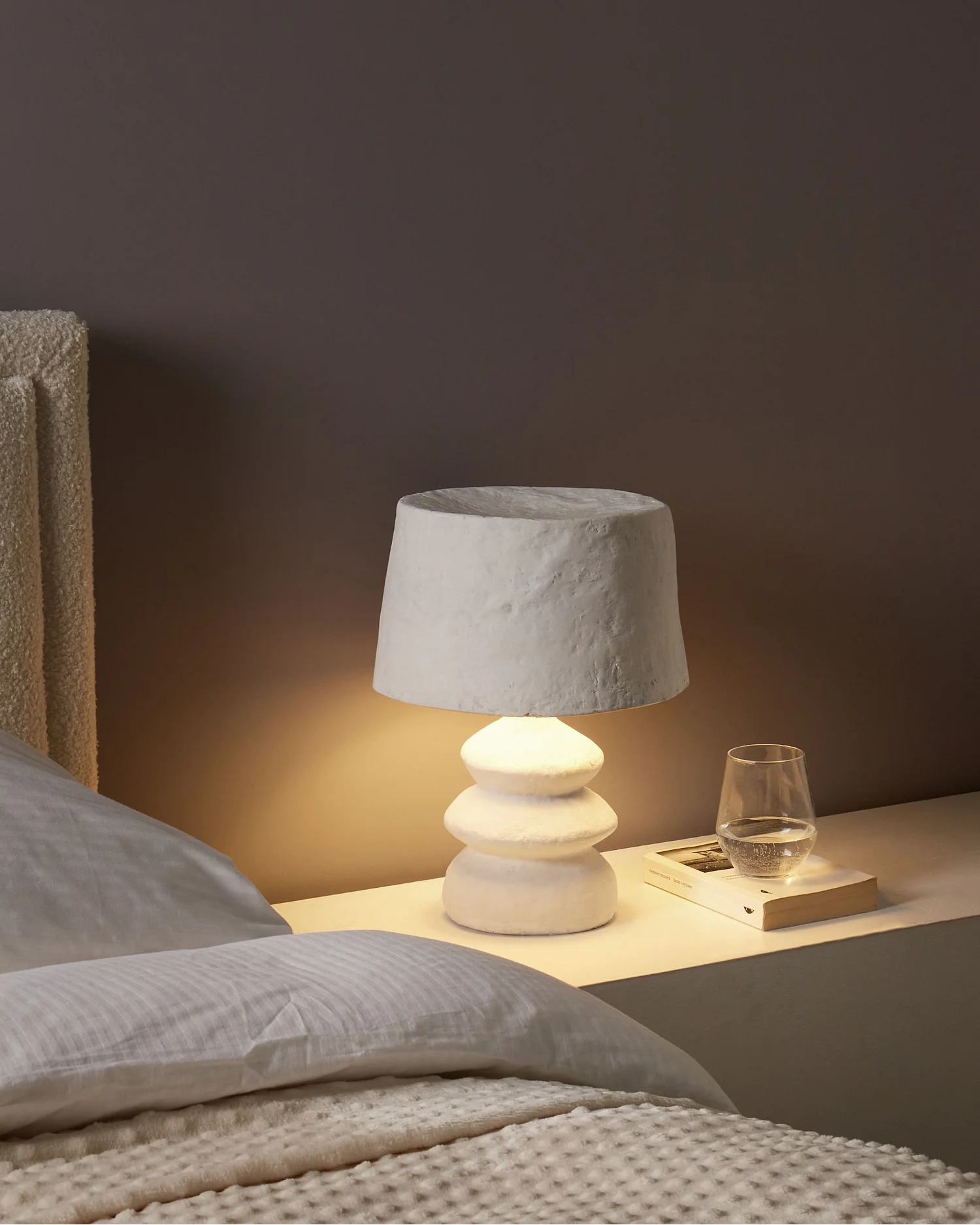 Lampe à poser ARAPEY Papier-mâché Blanc