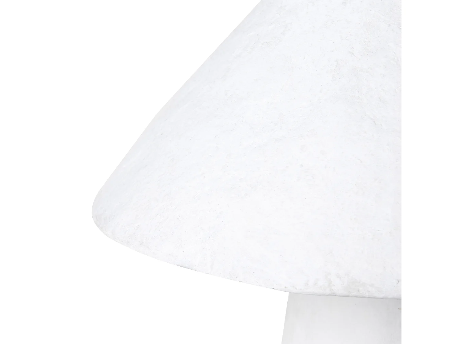 Lámpara de mesa ARROYO Papel maché Blanco