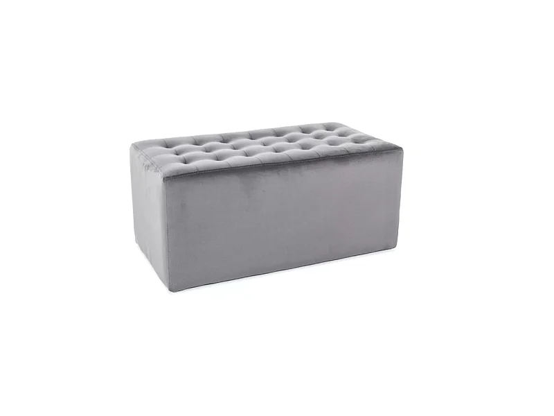 Pufa LORI 2 VELVET szara
