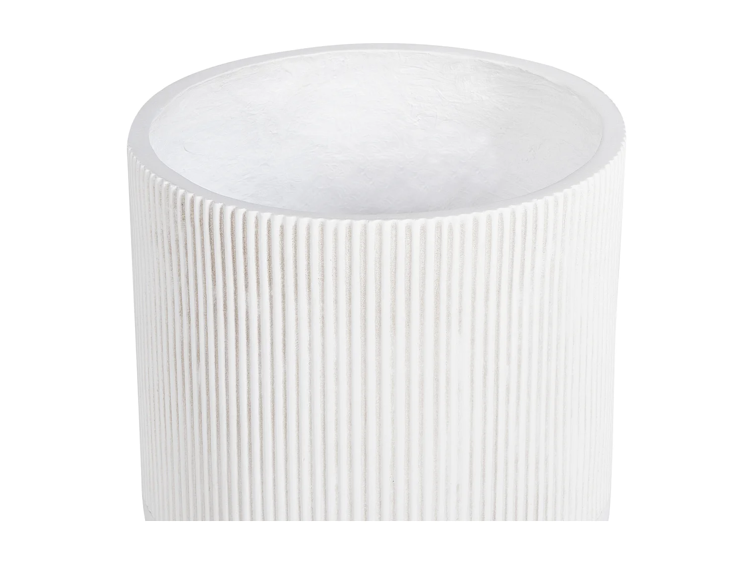 Verhoogde bloempot MACLURA Keramiek 35 cm Lichtbeige