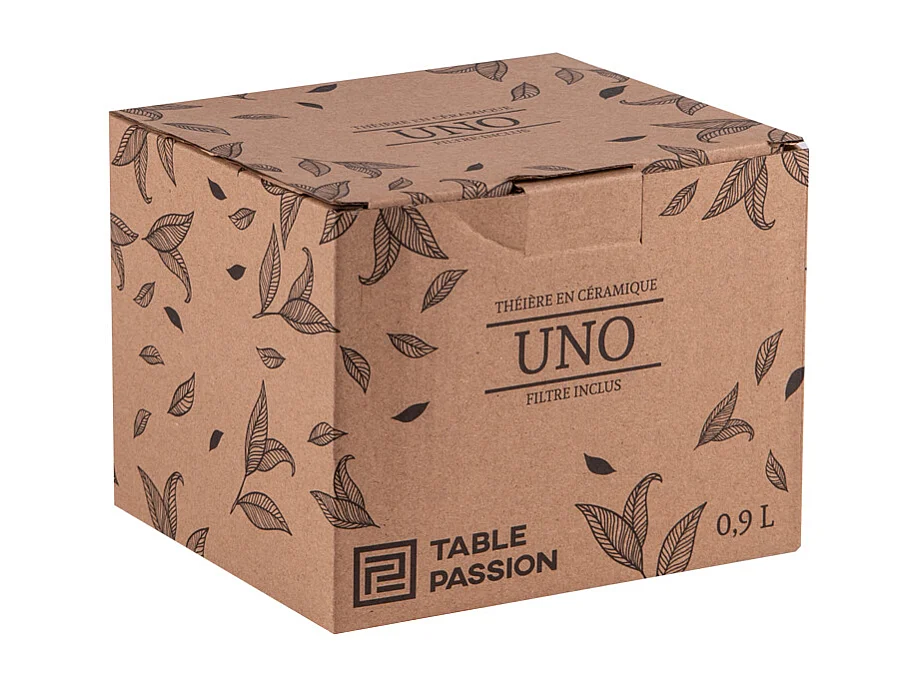 Théière avec filtre Uno beige 0,9L