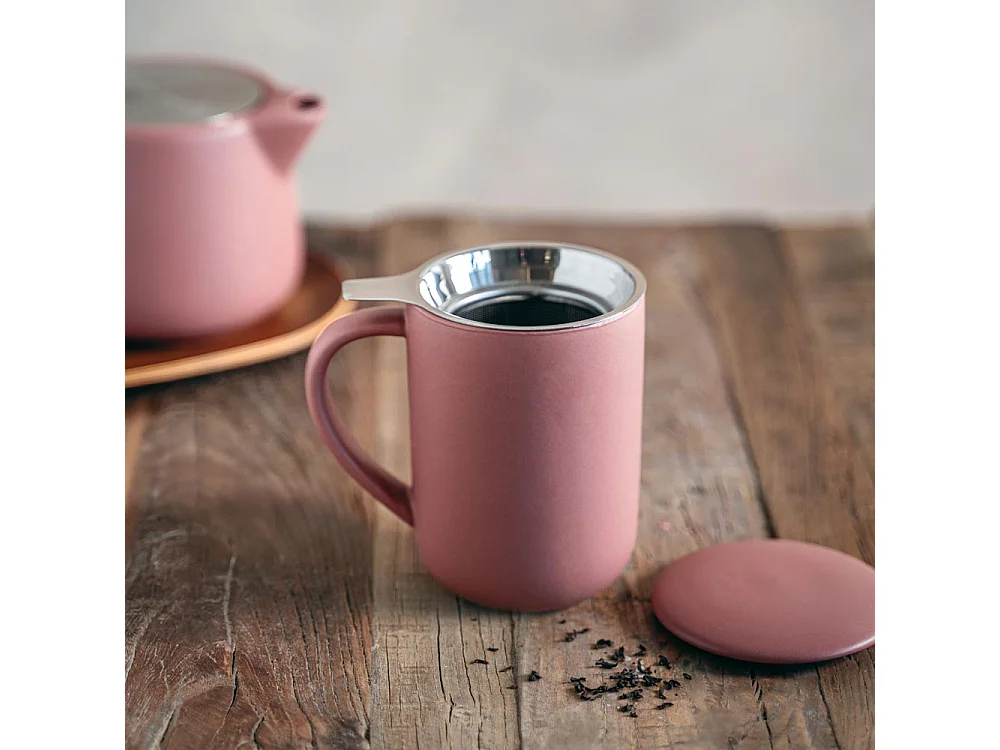 Tisanière Uno rose mat 47 cl