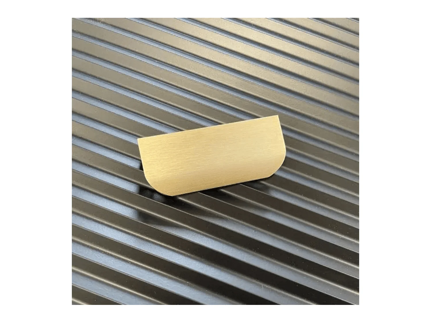 Meuble lavabo WENA, façades cannelées, Willy, 80x60x47 cm, Noir