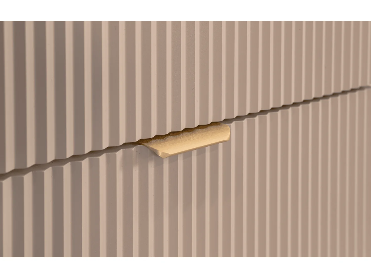 Meuble lavabo WENA, façades cannelées, Willy, 60x60x47 cm, Cachemire