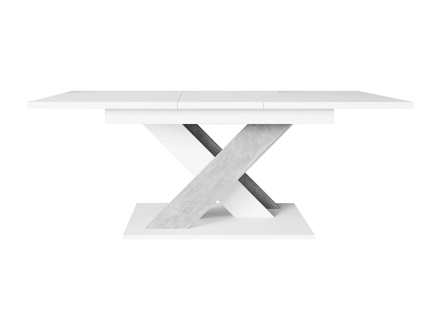 Onyx stół biały mat beton