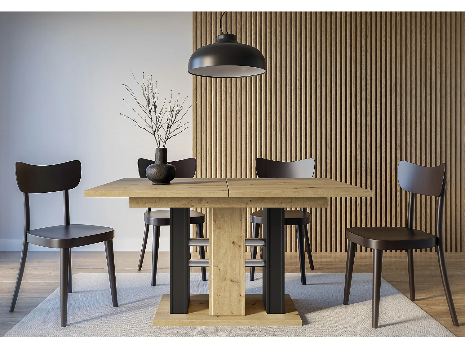 Wild stół artisan czarny