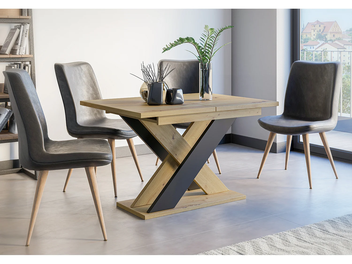 Xara stół artisan czarny