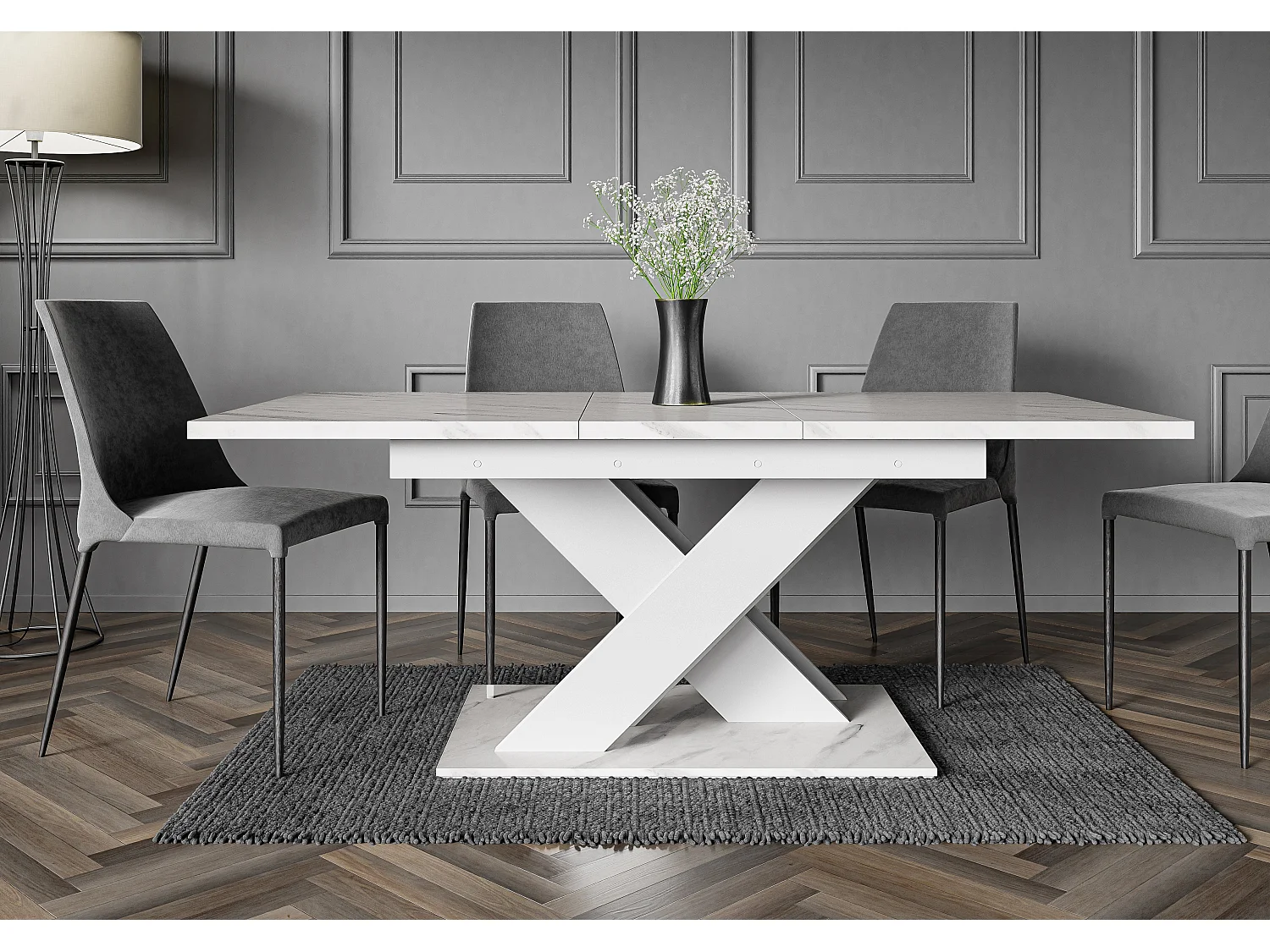 Onyx stół biały marmur biały