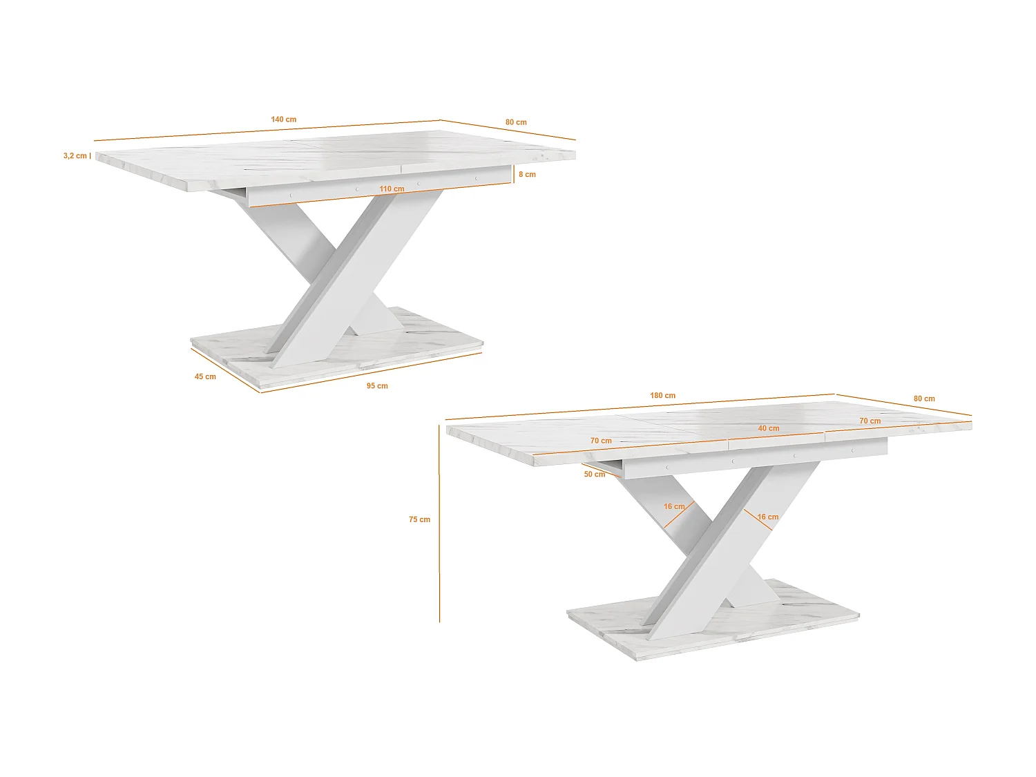 Onyx stół biały marmur biały