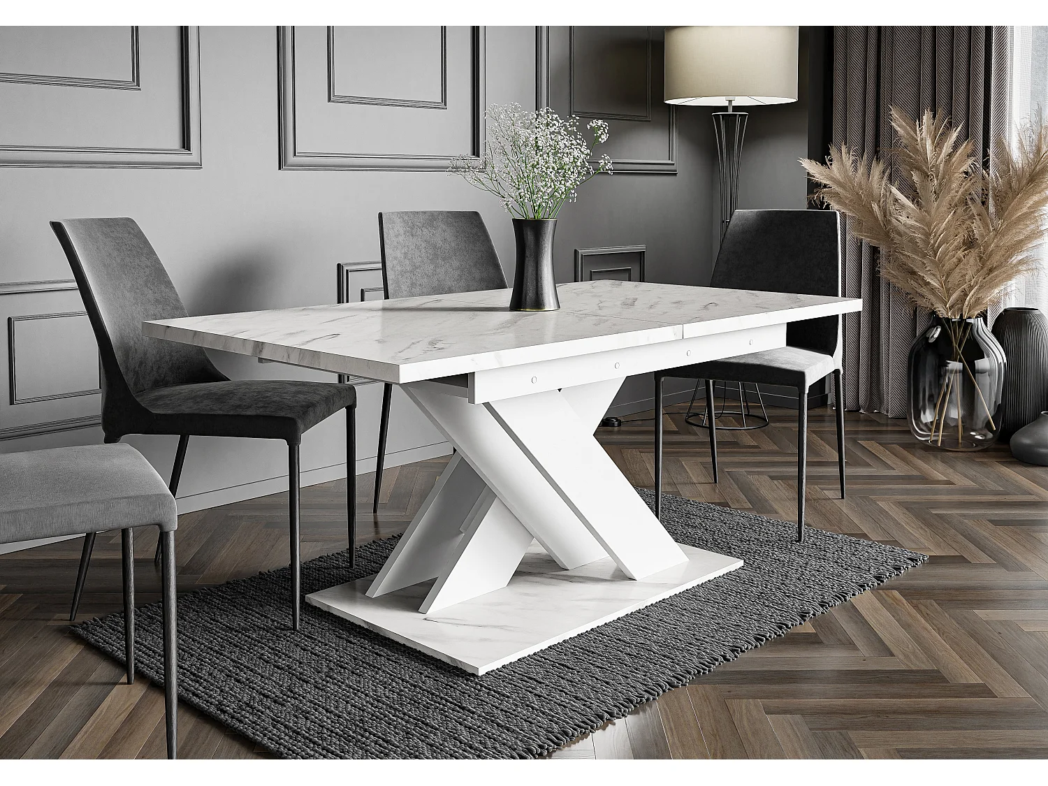 Onyx stół biały marmur biały