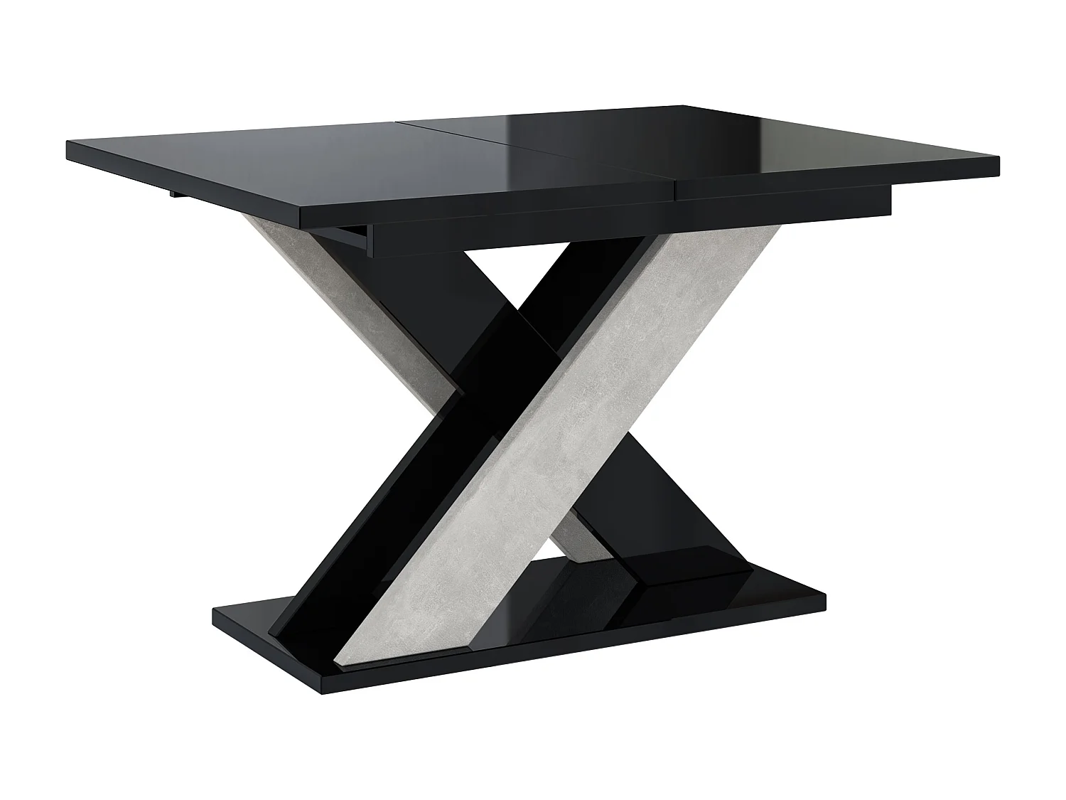 Xara stół czarny połysk beton
