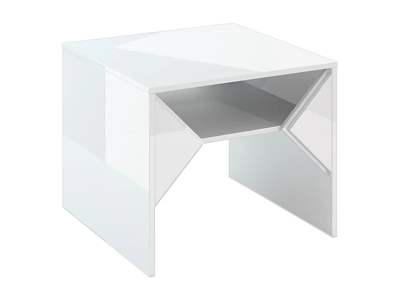 Tuffle mini ława biały połysk