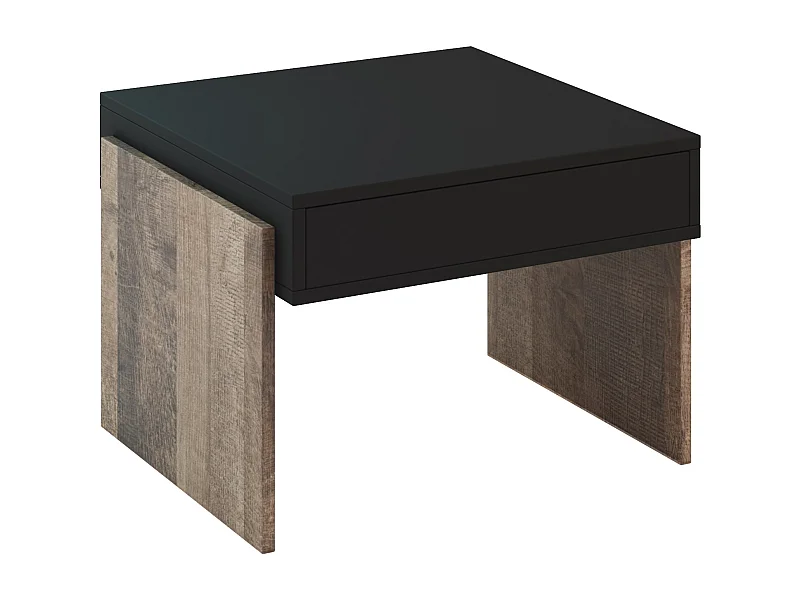 Zhara mini ława czarny/K354 Colonial Grange Oak