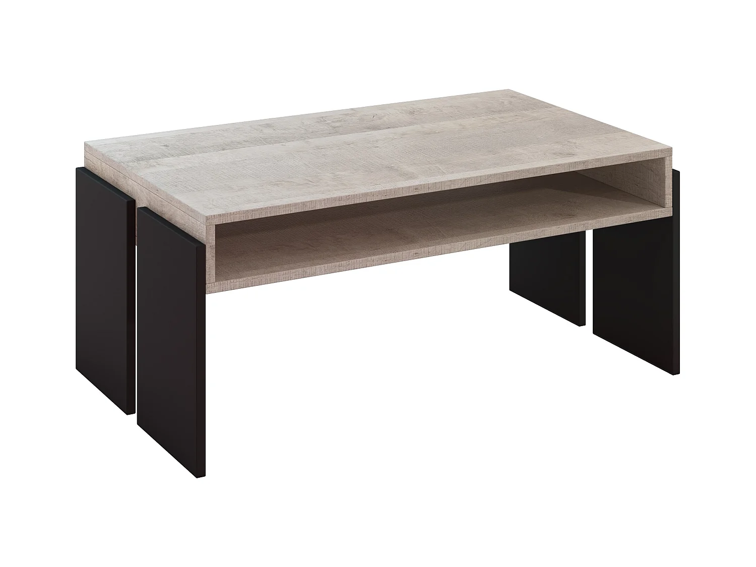 Umba ława K355 Platinum Grange Oak/czarny