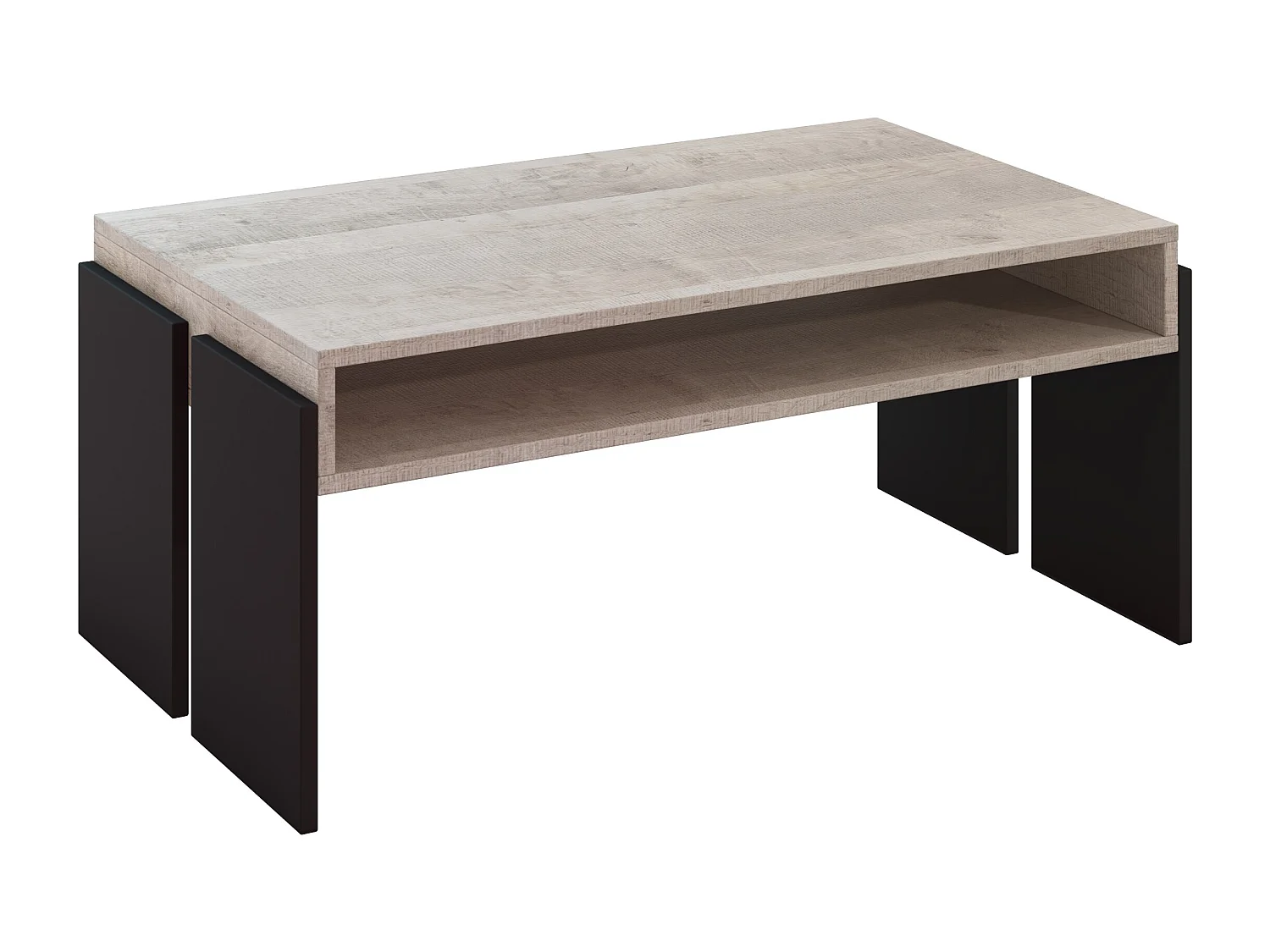 Umba ława K355 Platinum Grange Oak/czarny