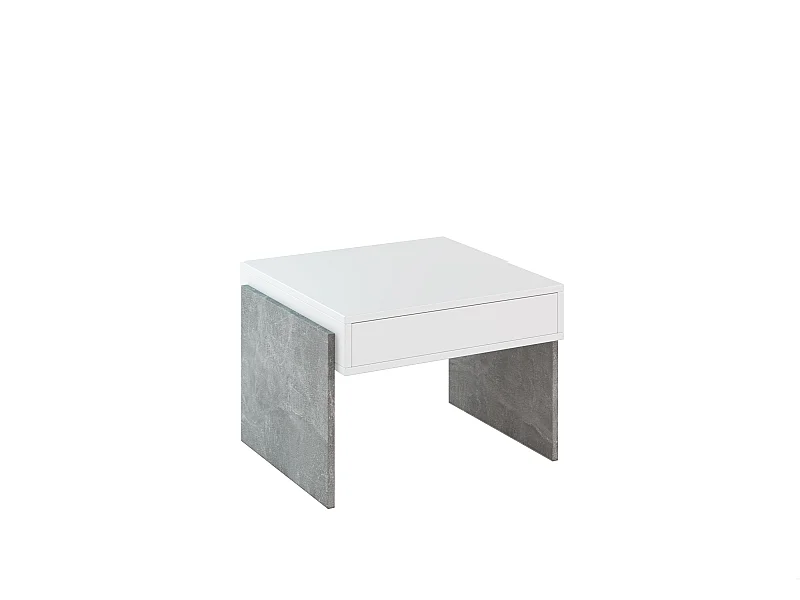 Zhara ława biały mat/beton